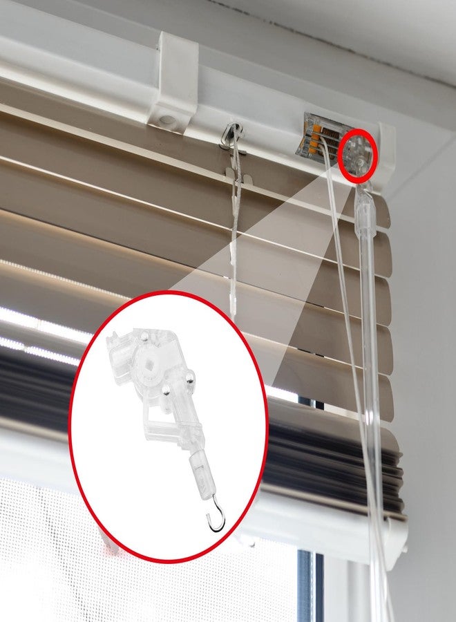 AXLIZER Wand Tilter 2pcs Heavy Duty Low Profile Wand Tilter Rod Tilter for 2 inch Horizontal Blinds, Square Shaped Gear(0.17in)/Hook Connection - Image 4